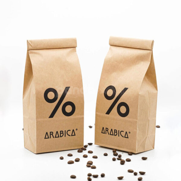Custom Kraft Tin-Tie Bag for Coffee and Bakery Packaging