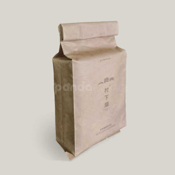 Custom Kraft Tin-Tie Bag for Tea or Coffee Packaging