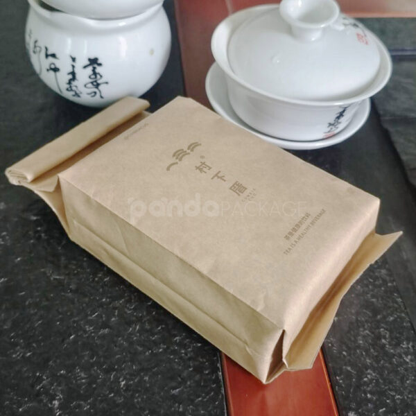 Custom Kraft Tin-Tie Bag for Tea or Coffee Packaging