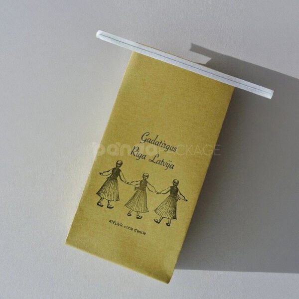 Vintage Style Tin-Tie Bag for Tea and Snacks Packaging