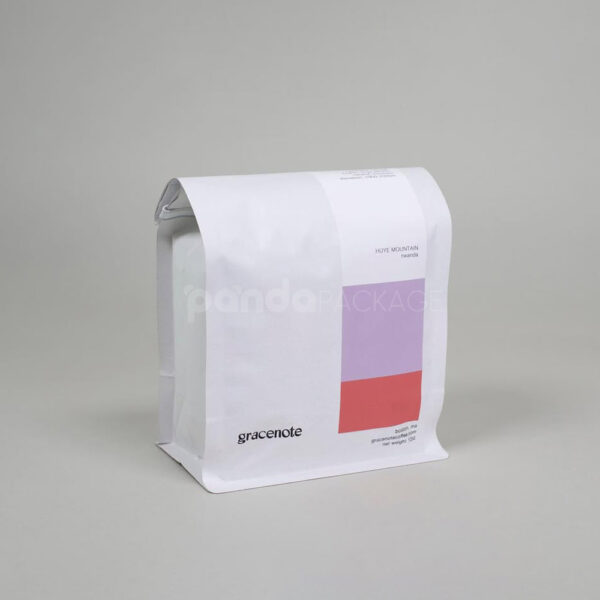 Minimalist Tin-Tie Coffee Bag with Custom Printed Label Design