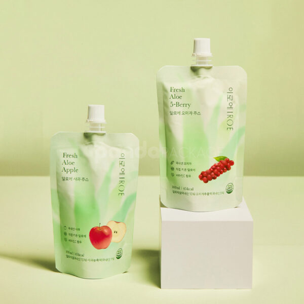 Stand Up Spouted Pouch for Liquid Juice Packaging