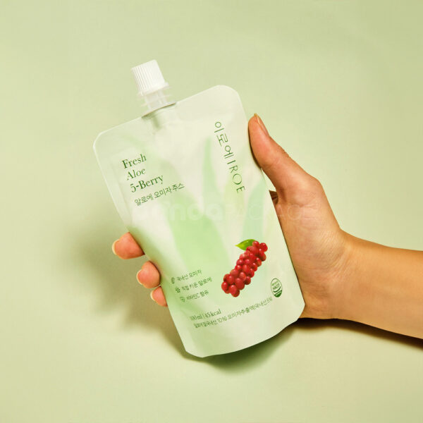 Stand Up Spouted Pouch for Liquid Juice Packaging