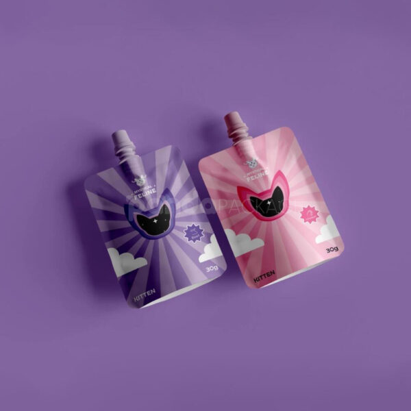 Custom Spouted Pouch for Pet Food or Treats
