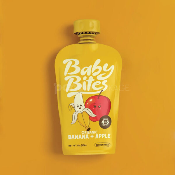 Spouted Pouch for Organic Baby Fruit Puree Packaging