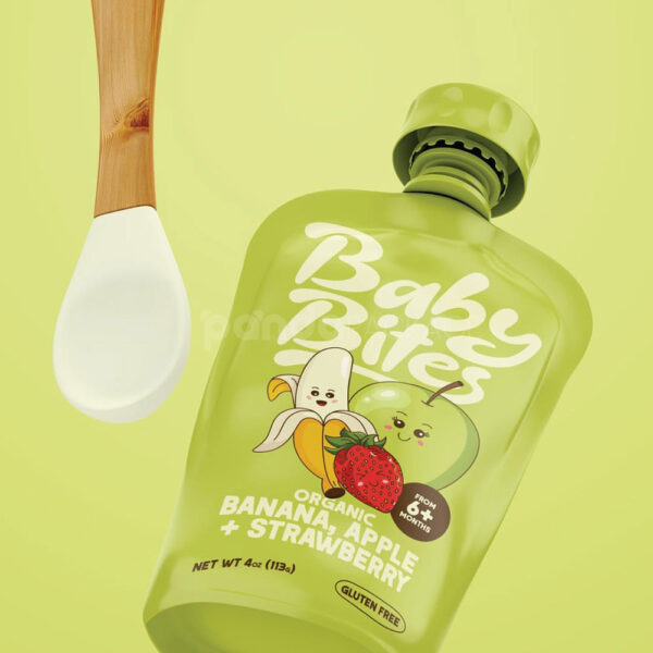 Spouted Pouch for Organic Baby Fruit Puree Packaging
