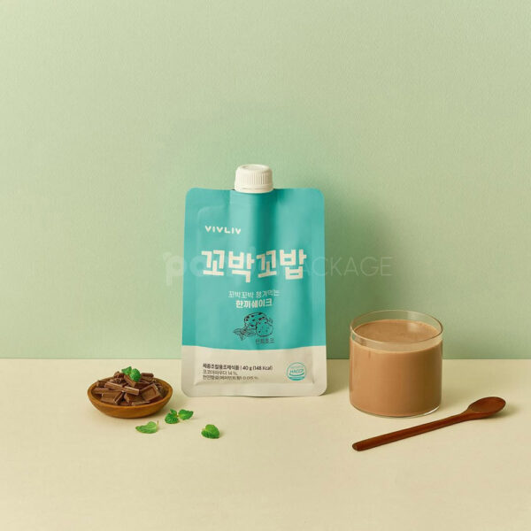 Spouted Pouch for Mint Chocolate Meal Replacement Shake