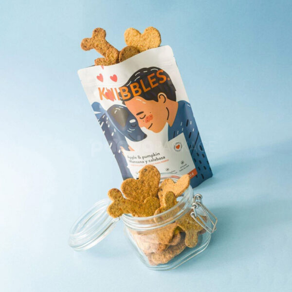 Stand Up Pouch for Dog Treats with Blueberries