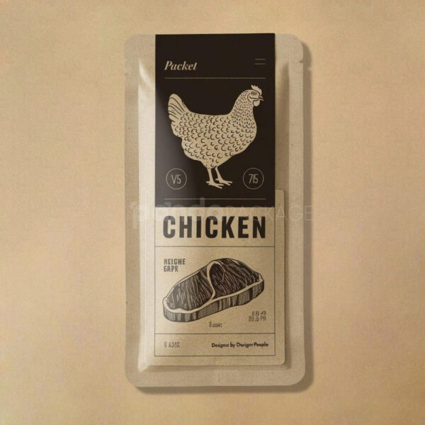 Kraft Stand Up Pouch for Premium Beef Jerky Packaging