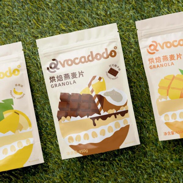 Stand Up Pouch for Mixed Fruit Granola Cereal Packaging