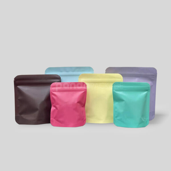 Colorful Matte Stand Up Pouch for Food or Snacks