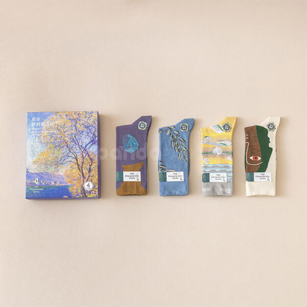 Monet Artwork Rigid Paperboard Box with Lift-Off Lid