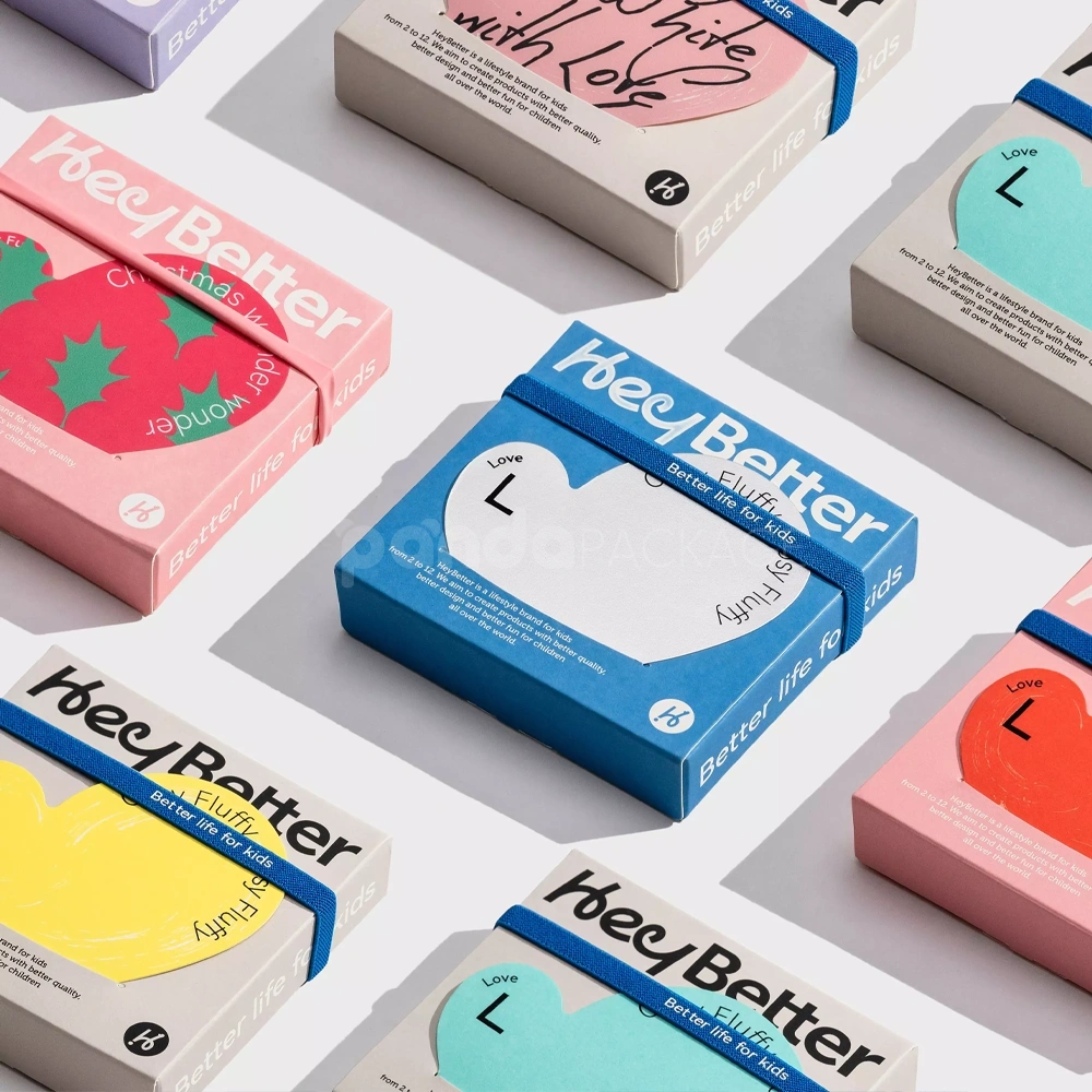colorful paperboard packaging box with custom printing