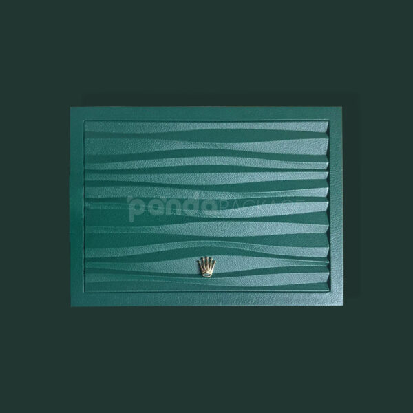 Elegant Green Rigid Box with Textured Hinged Lid