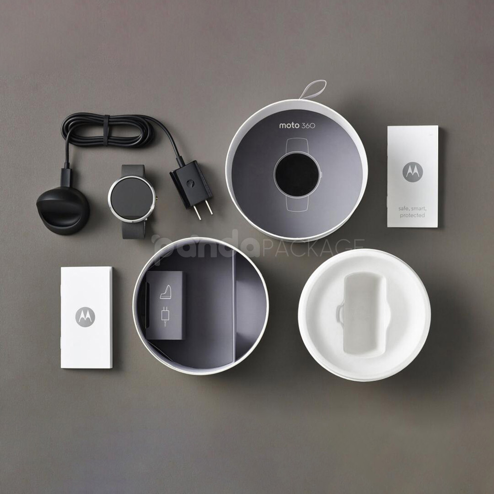 white round paper tube packaging box with lid and insert