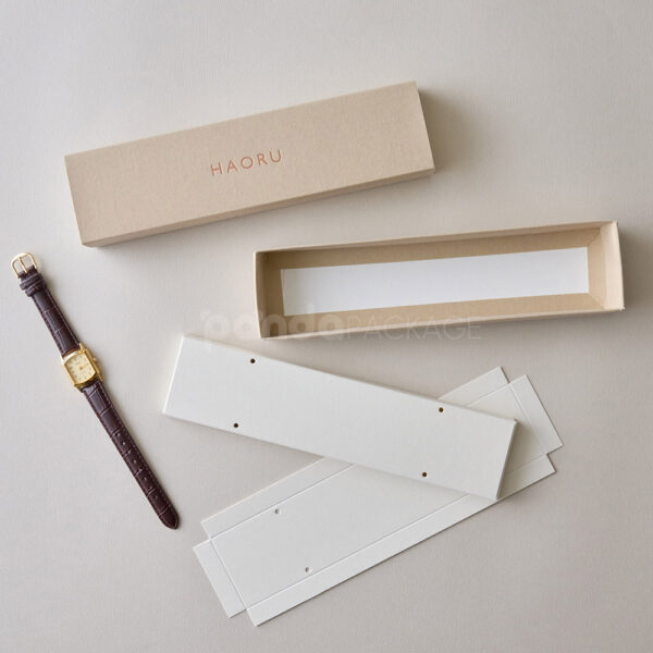 Elegant Rectangular Rigid Box with Slide Drawer Lid