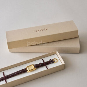 rectangular rigid slide box with textured surface and drawer lid