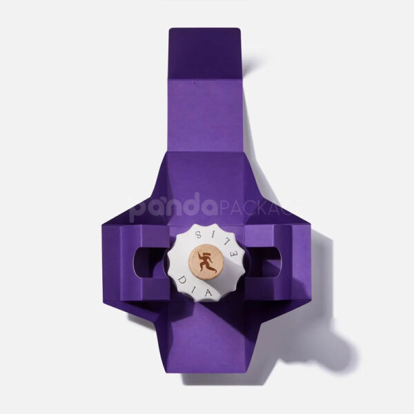 Modern Minimalist Liquor Bottle Packaging with Artistic Black Graphic