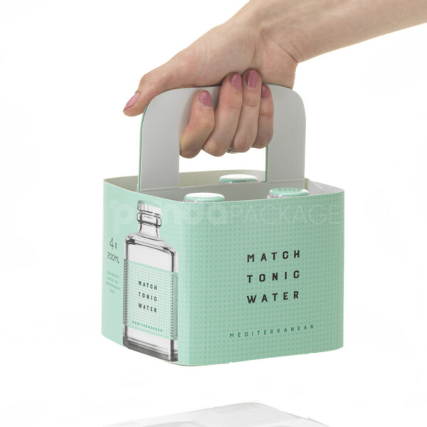 Custom 4-Bottle Carrier Boxes for Premium Beverage Packaging