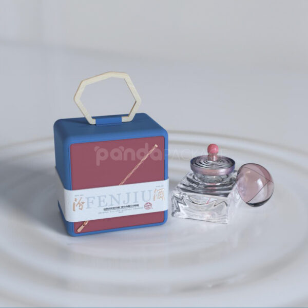 Custom Luxury Rigid Box with Handle for Premium Liquor Packaging
