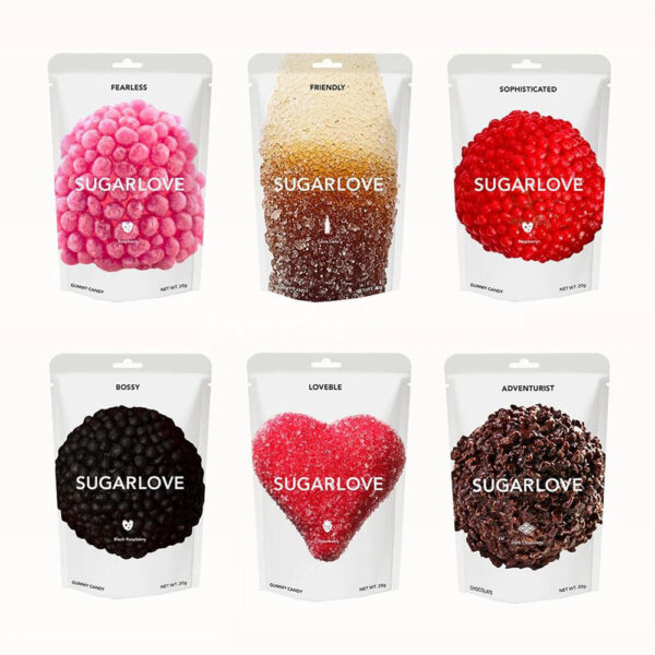 Resealable Candy Pouches for Gummy and Chocolate Treats