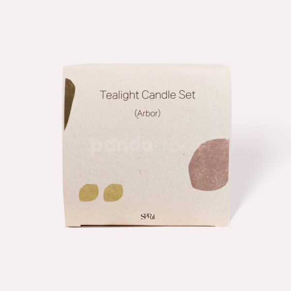 Eco-Friendly Tealight Candle Packaging Box with Minimalist Design