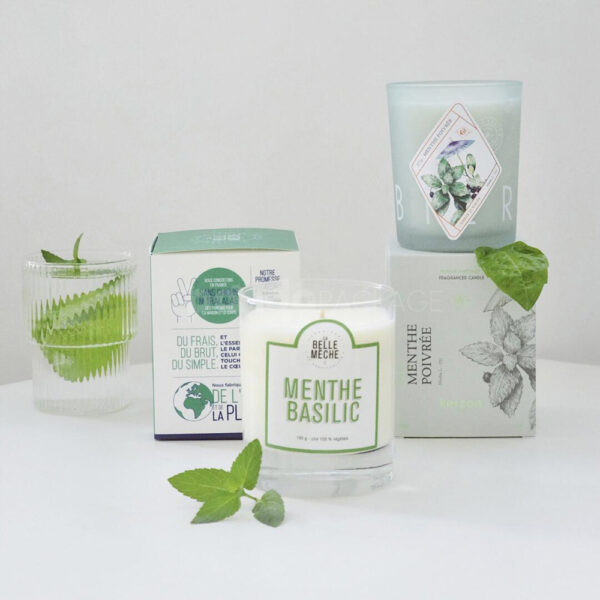 Custom Printed Candle Box Packaging with Matching Glass Container
