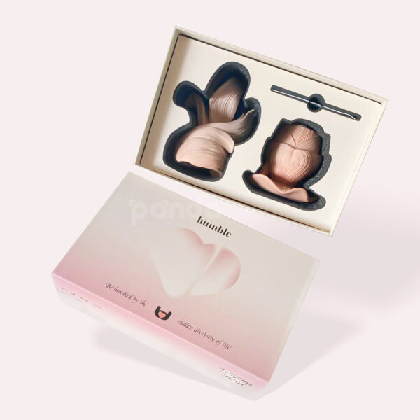 Custom Candle Gift Box with Heart Shape Molded Insert