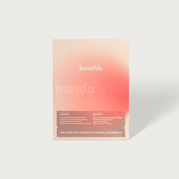 Gradient Pink Candle Packaging Box with Inspirational Message Design