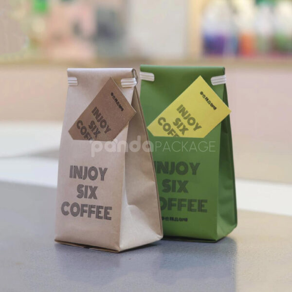 Custom Side Gusset Coffee Bag with Modern Bold Typography