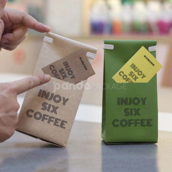 Custom Side Gusset Coffee Bag with Modern Bold Typography