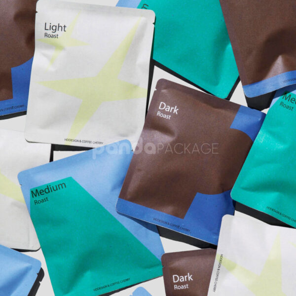 Colorful Flat Single-Serve Coffee Bags for Roast Varieties