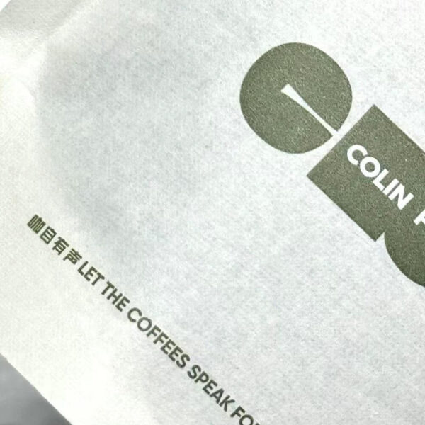 Minimalist Resealable Single-Serve Coffee Bag with Hang Hole