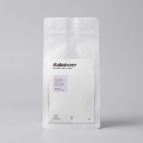 Minimalist Stand Up Coffee Pouch with Front Label Design