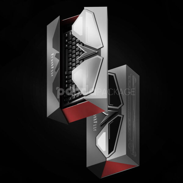 Futuristic Electronics Packaging Box for Mechanical Gaming Keyboard Display
