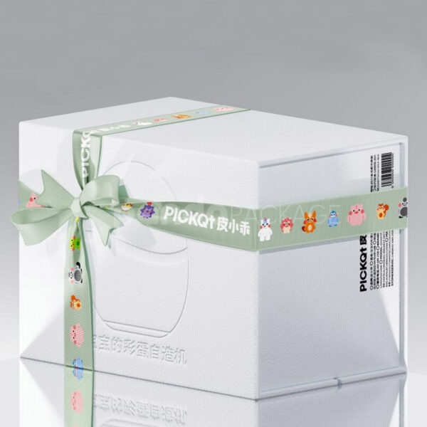 Premium Custom Electronics Packaging Box with Decorative Gift Ribbon
