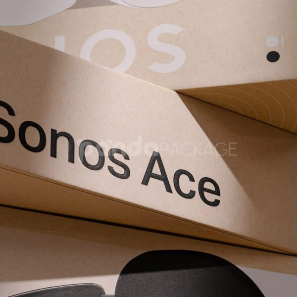 Custom Printed Electronics Packaging Box for Headphones with Hanging Tab