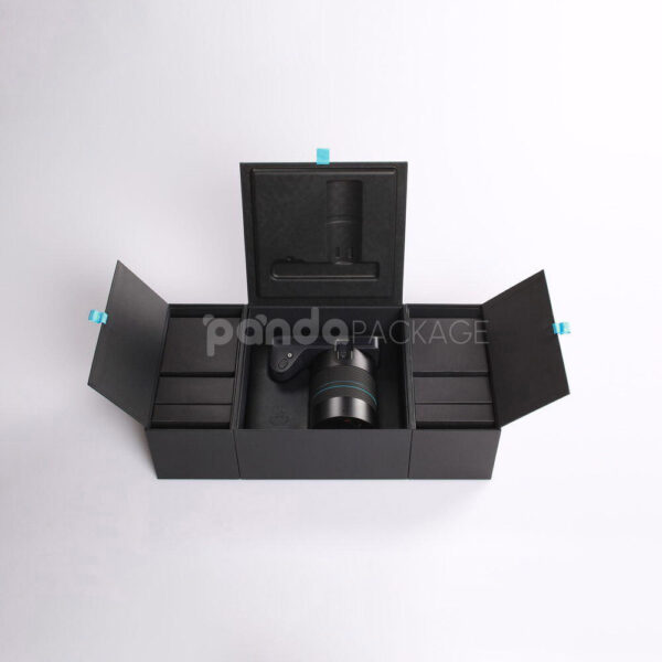 Luxury Custom Electronics Packaging Box for Camera with Magnetic Closure