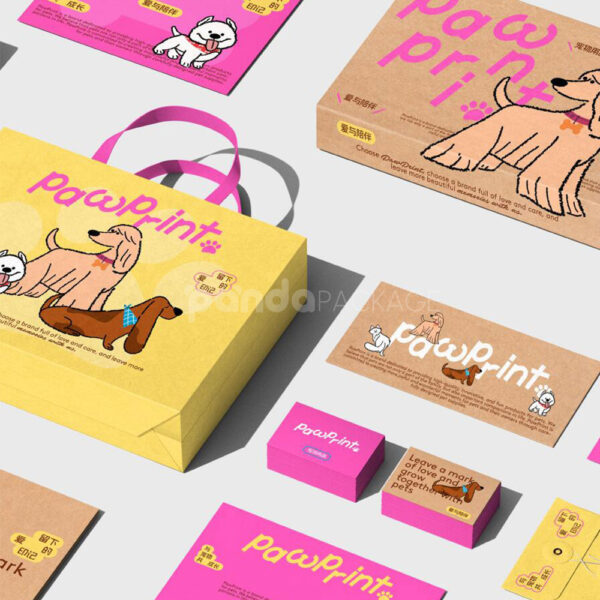 Colorful Packaging Design for Pet Apparel and Playful Toys