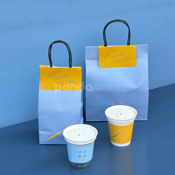 Trendy Restaurant Paper Bags for Stylish Coffee Takeaway
