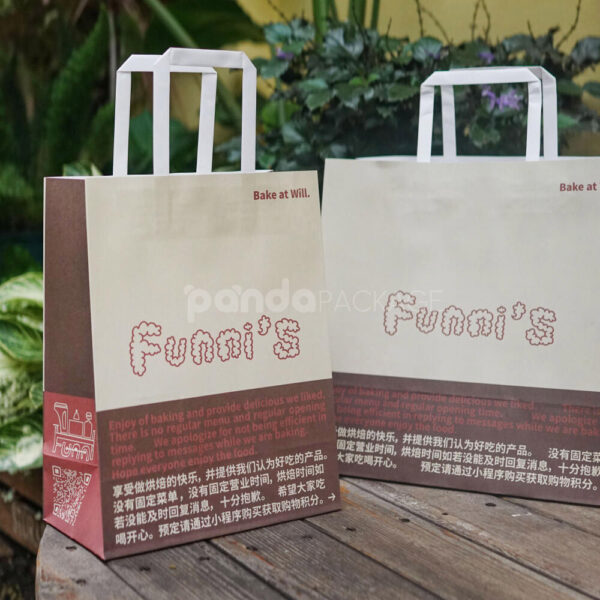 Creative Restaurant Paper Bags with Funni’s Bake at Will
