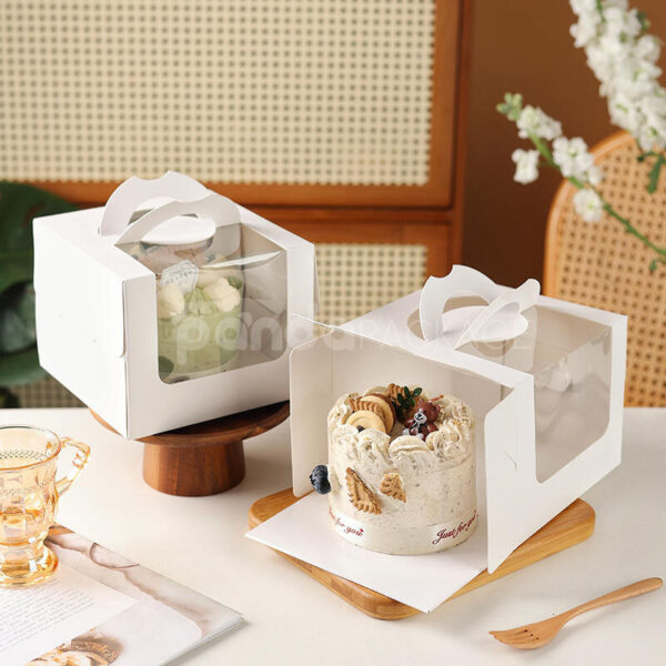 Restaurant Carrier Boxes with Window for Cakes and Pastries