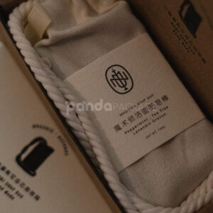 eco-friendly kraft drawer packaging box with cotton drawstring pouch