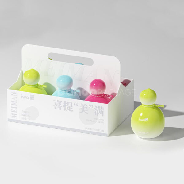 Colorful Spherical Bottle Carrier Packaging for Premium Beverage Drinks