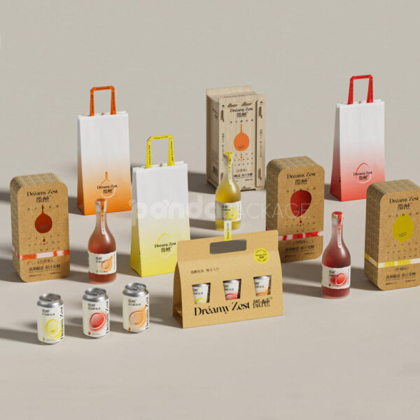 Craft Fruit Wine Can Carrier Packaging for Premium Beverage Products