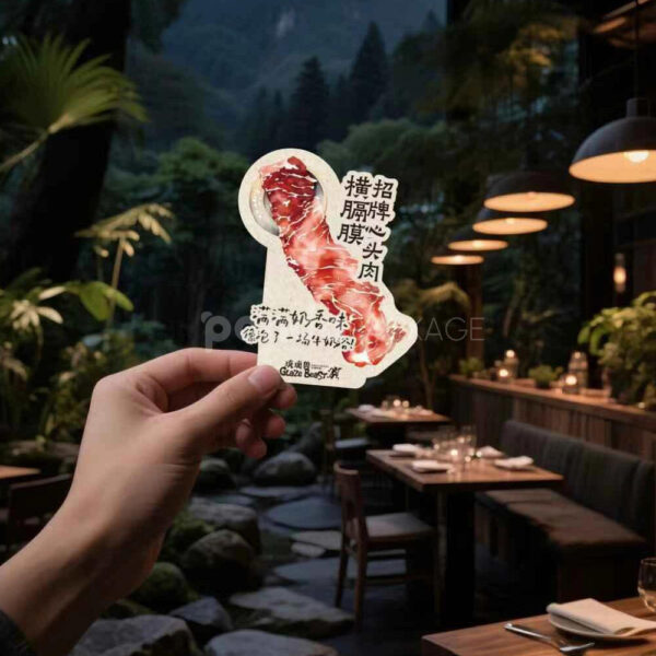 Custom Food Packaging Coasters and Menu for Restaurants