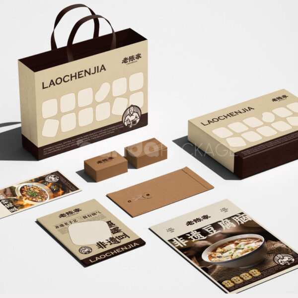 Custom Restaurant Menu and Coaster Packaging with Branding Design