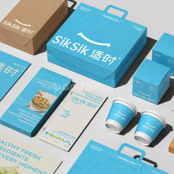 Modern Restaurant Menu and Coaster Packaging for Food Branding