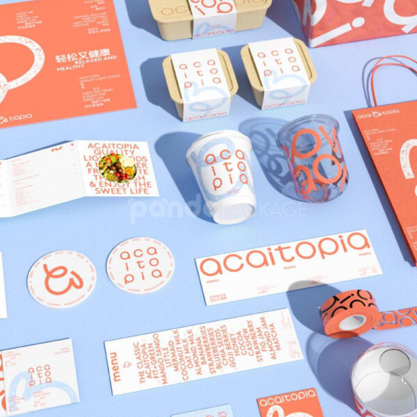 Creative Restaurant Menu Design with Modern Food Packaging Style