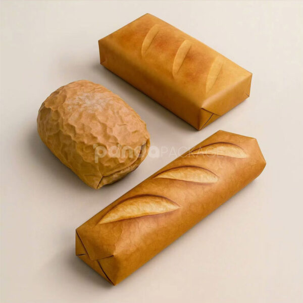 Realistic Bread Pattern Wrapping Paper for Bakery Packaging